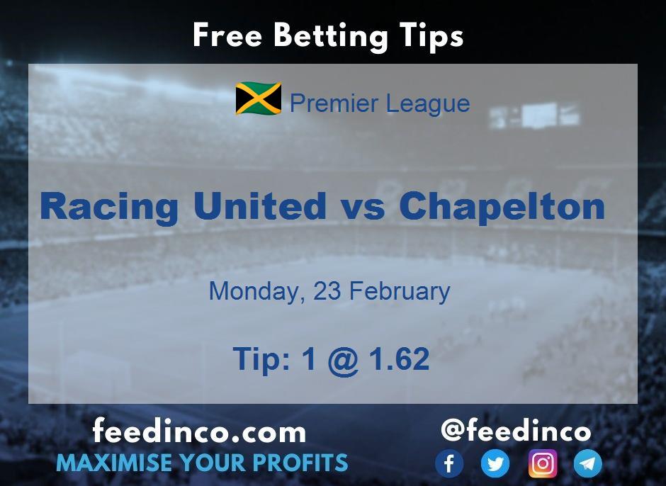 Racing United vs Chapelton Prediction Racing United vs Chapelton Prediction