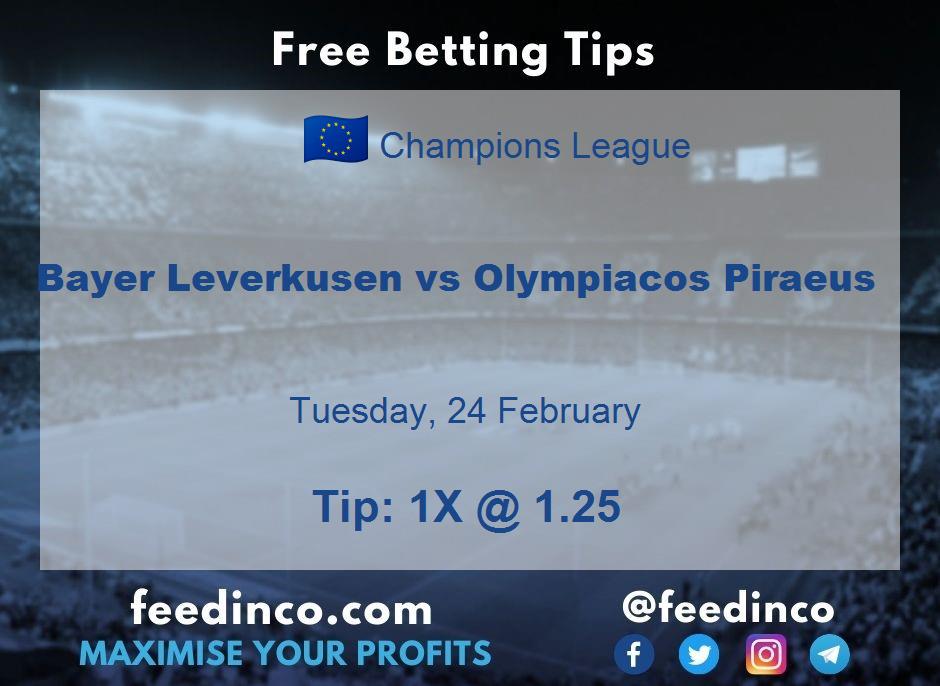 Bayer Leverkusen vs Olympiacos Piraeus Prediction