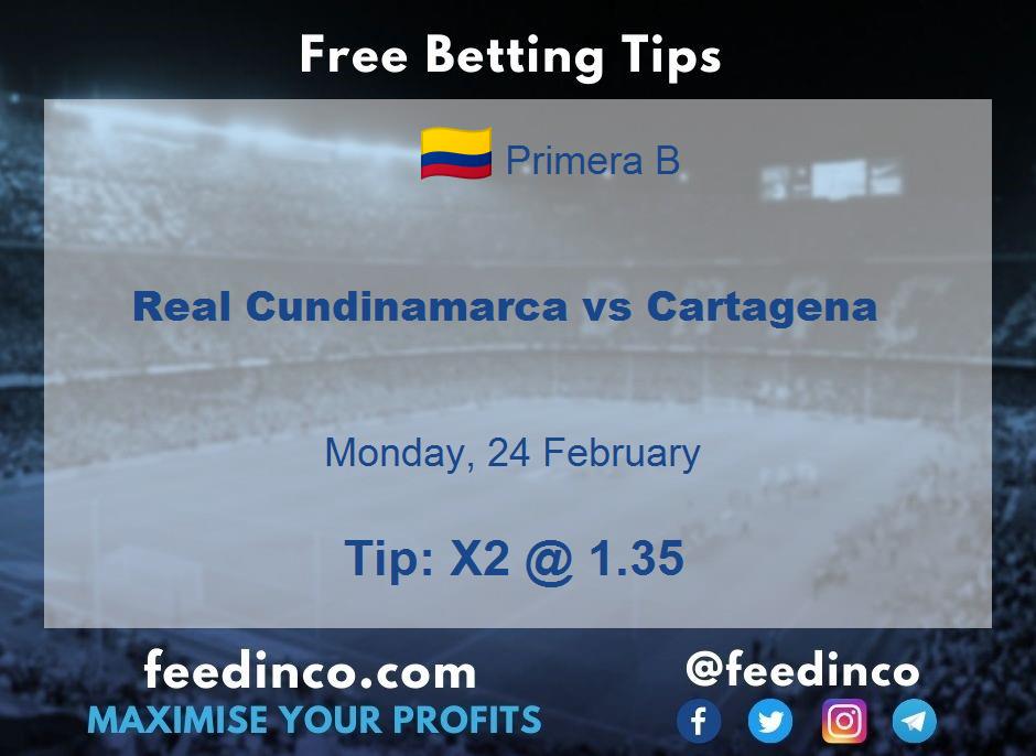 Real Cundinamarca vs Cartagena Prediction