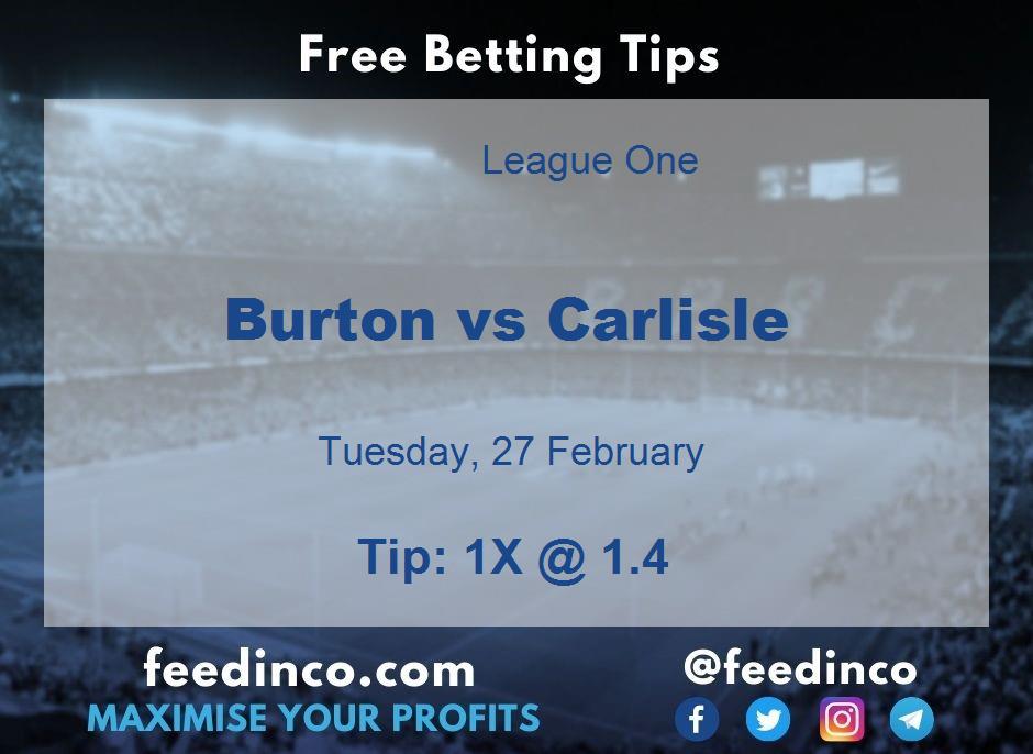 Burton vs Carlisle Prediction