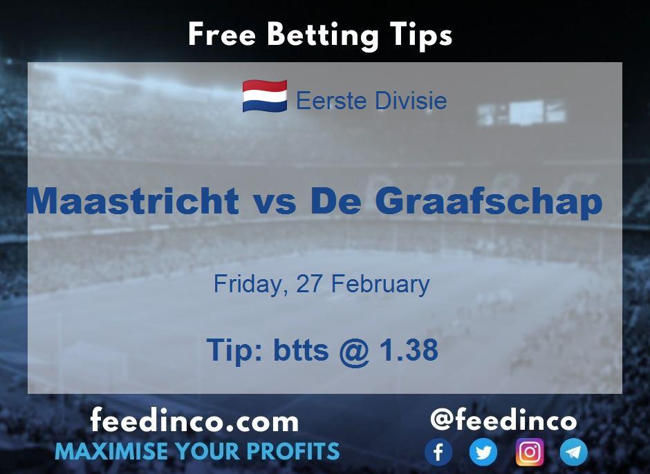 Maastricht vs De Graafschap Prediction Maastricht vs De Graafschap Prediction