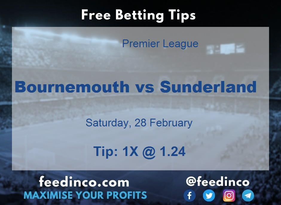 Bournemouth vs Sunderland Prediction Bournemouth vs Sunderland Prediction