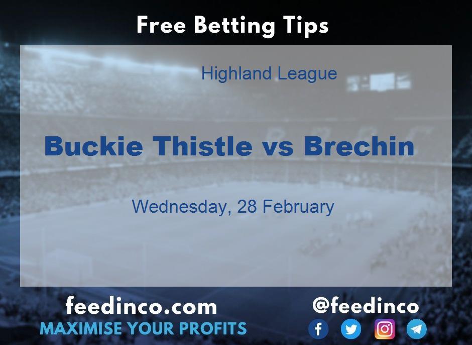 Buckie Thistle vs Brechin Prediction