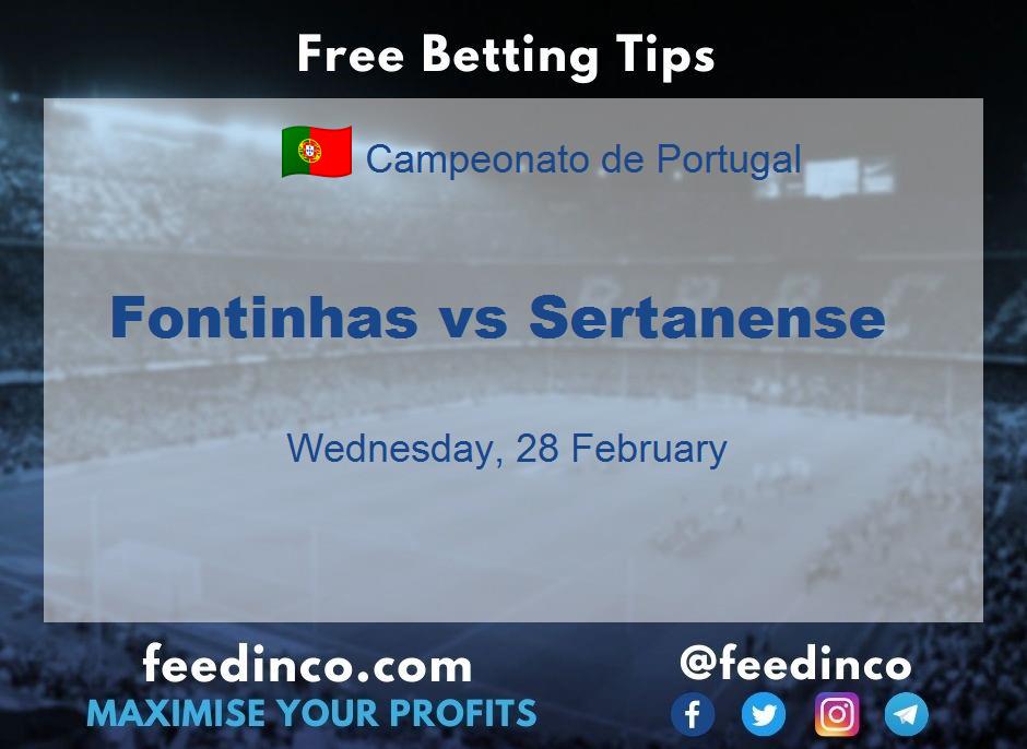 Fontinhas vs Sertanense Prediction