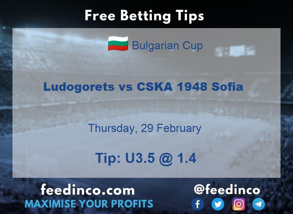 Ludogorets vs CSKA 1948 Sofia Prediction