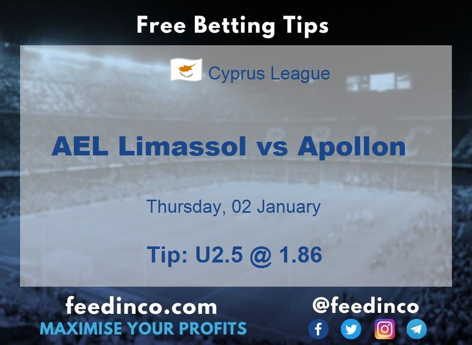 AEL Limassol vs Apollon Prediction