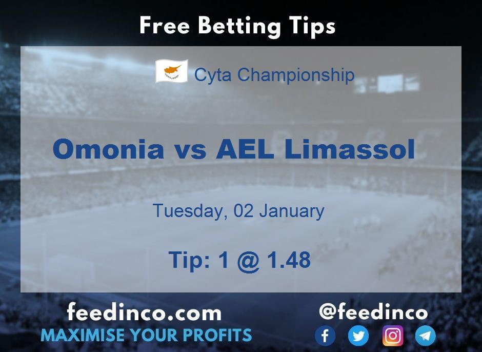 Omonia vs AEL Limassol Prediction