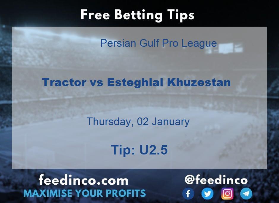 Tractor vs Esteghlal Khuzestan Prediction