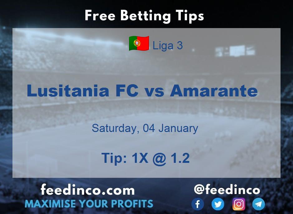 Lusitania FC vs Amarante Prediction