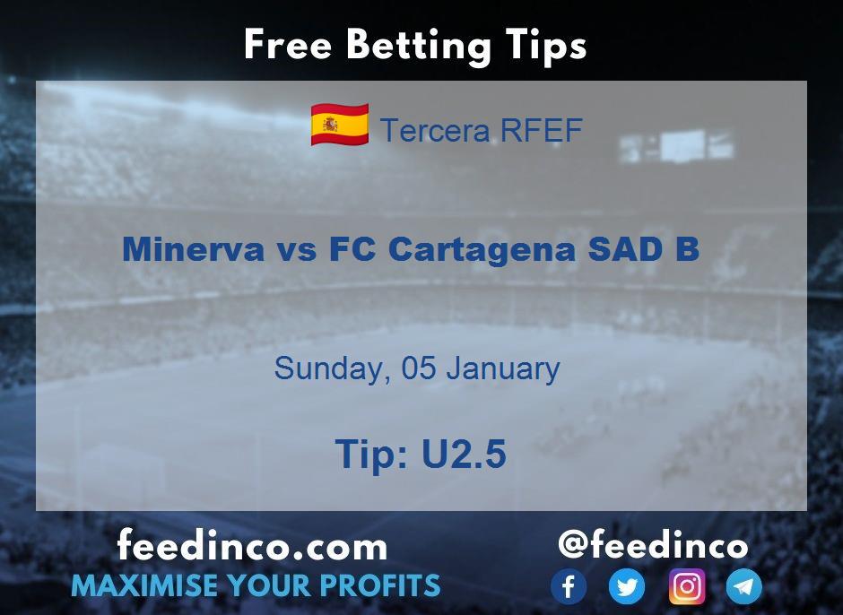 Minerva vs FC Cartagena SAD B Prediction Minerva vs FC Cartagena SAD B Prediction