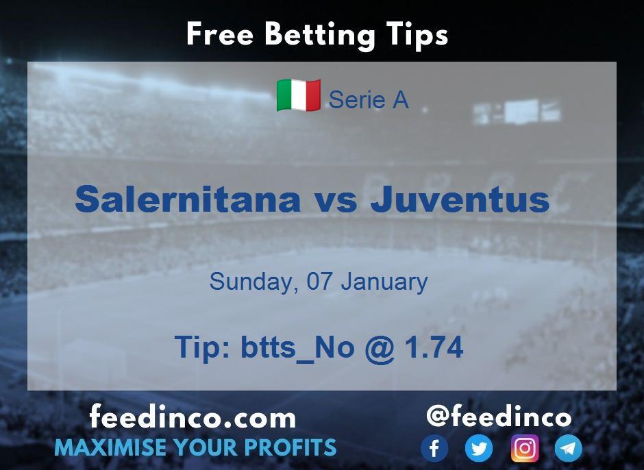 Salernitana vs Juventus Prediction