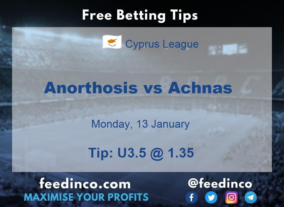 Anorthosis vs Achnas Prediction