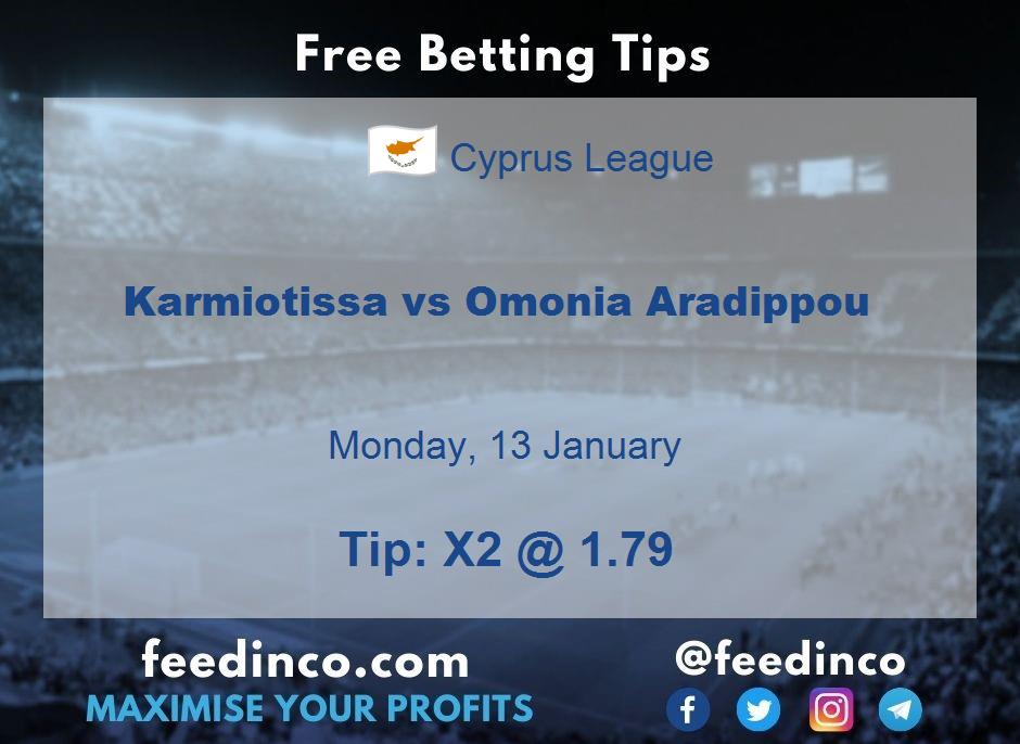 Karmiotissa vs Omonia Aradippou Prediction Karmiotissa vs Omonia Aradippou Prediction
