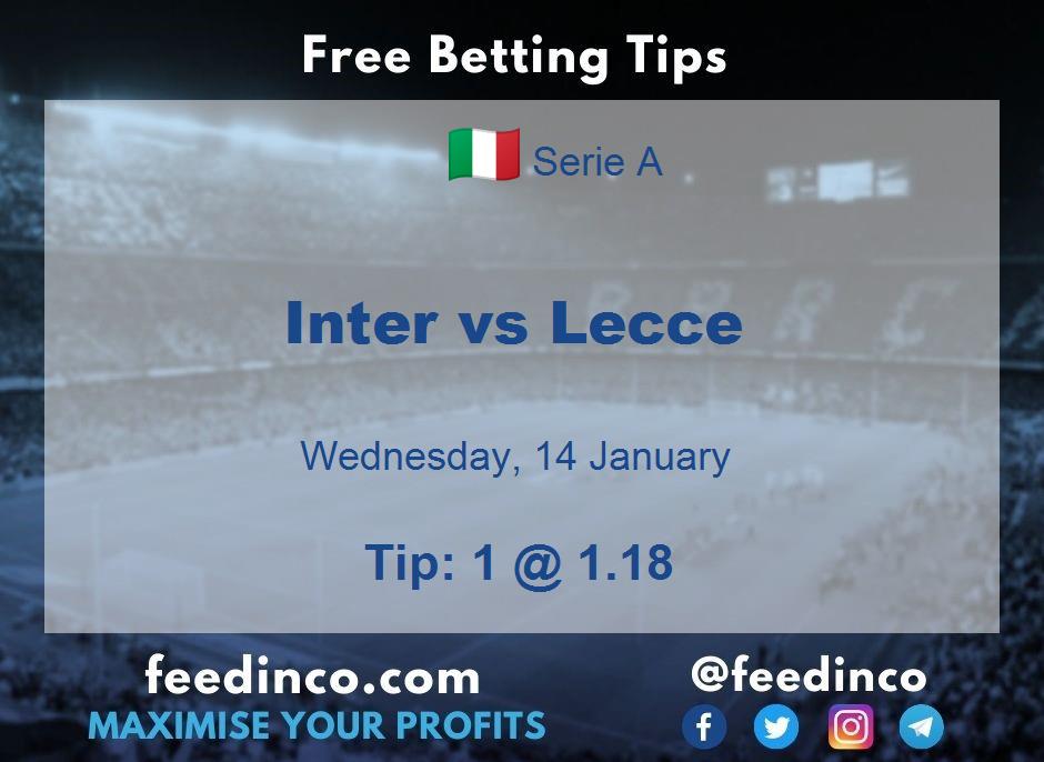 Inter vs Lecce Prediction