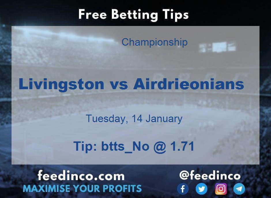 Livingston vs Airdrieonians Prediction