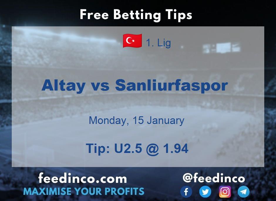 Altay vs Sanliurfaspor Prediction