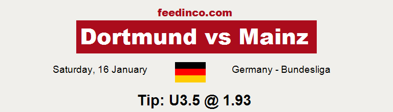 Dortmund v Mainz Prediction Dortmund v Mainz Prediction