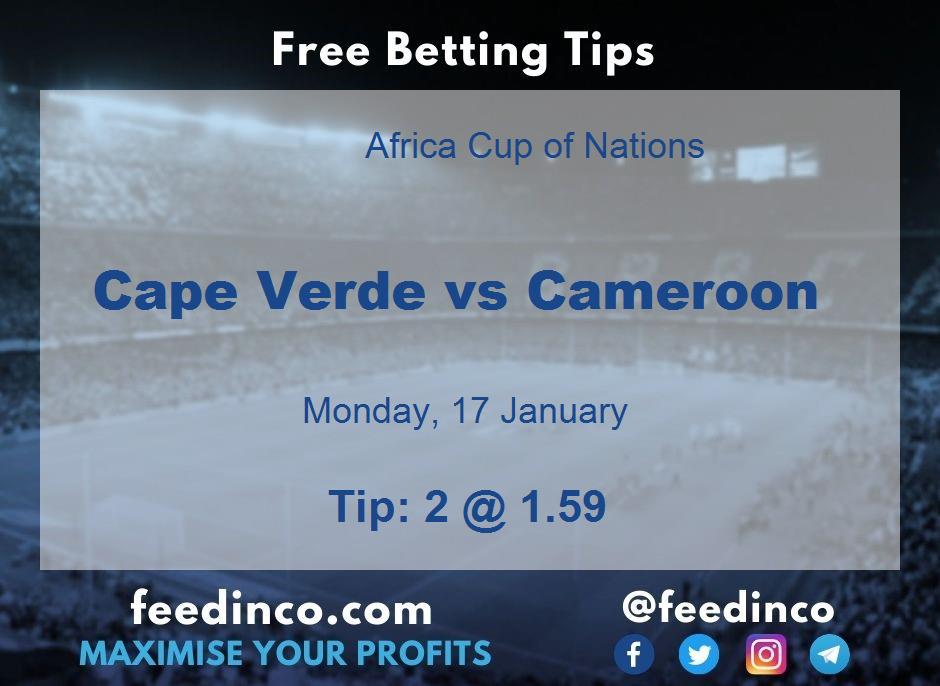 Cape Verde vs Cameroon Prediction