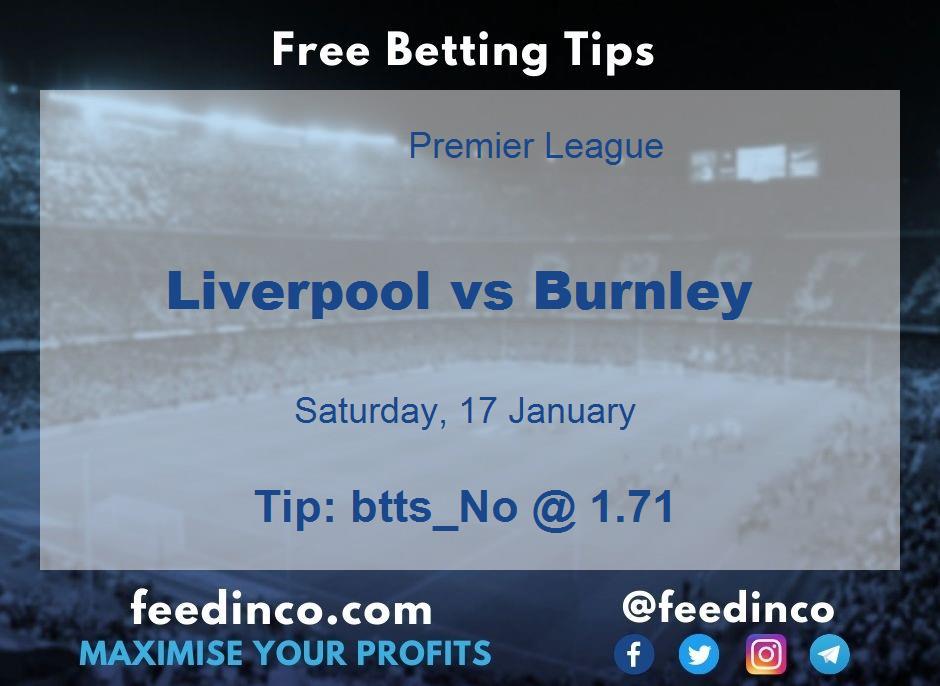 Liverpool vs Burnley Prediction