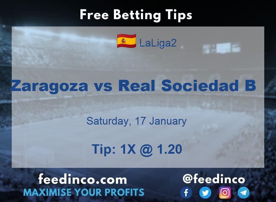 Zaragoza vs Real Sociedad B Prediction