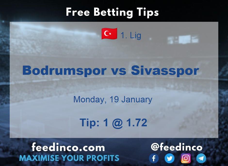 Bodrumspor vs Sivasspor Prediction Bodrumspor vs Sivasspor Prediction