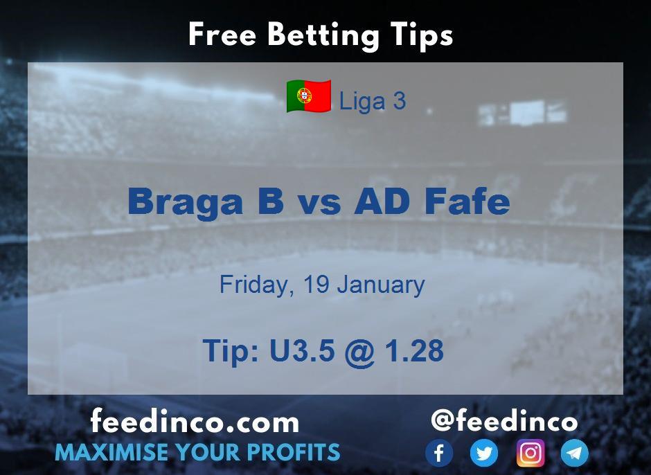 Braga B vs AD Fafe Prediction