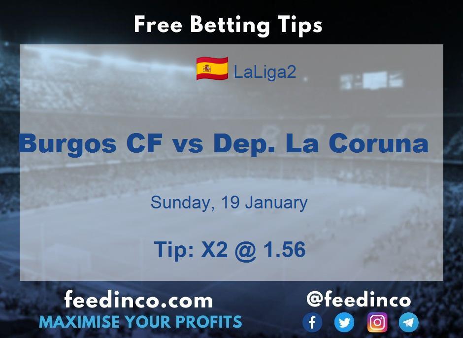 Burgos CF vs Dep. La Coruna Prediction