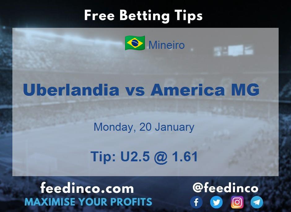 Uberlandia vs America MG Prediction