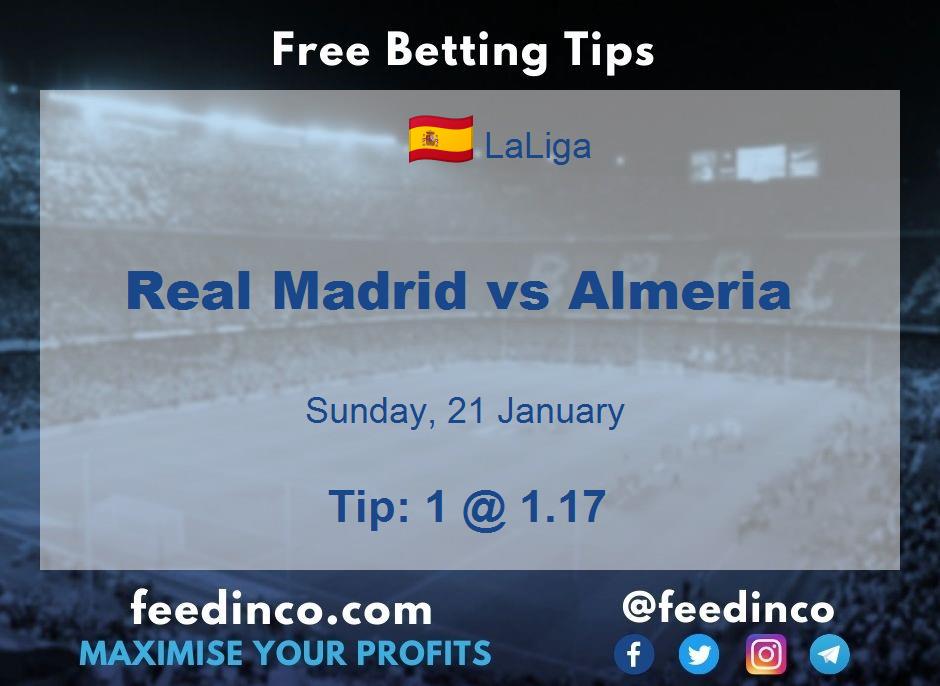 Real Madrid vs Almeria Prediction