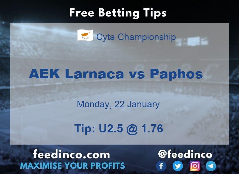 AEK Larnaca vs Paphos Prediction