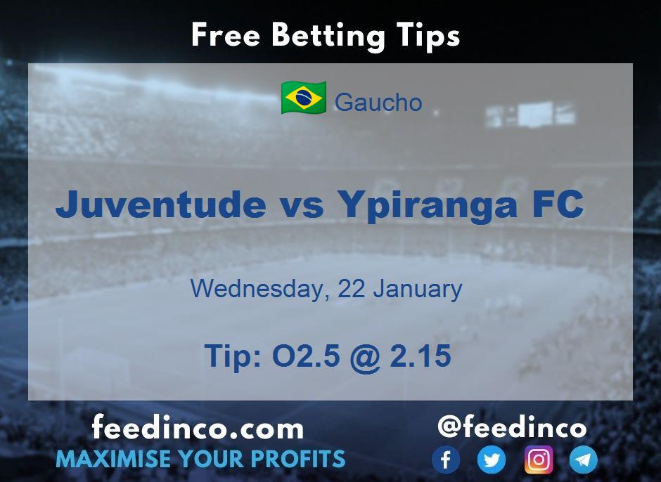 Juventude vs Ypiranga FC Prediction