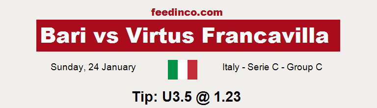 Bari v Virtus Francavilla Prediction Bari v Virtus Francavilla Prediction