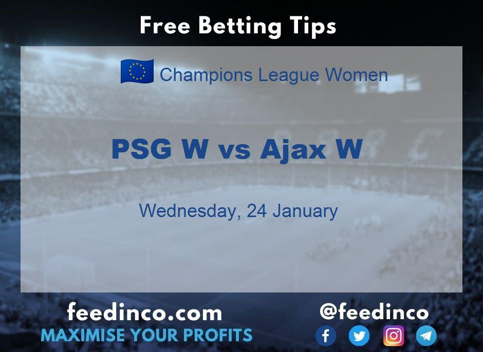 PSG W vs Ajax W Prediction