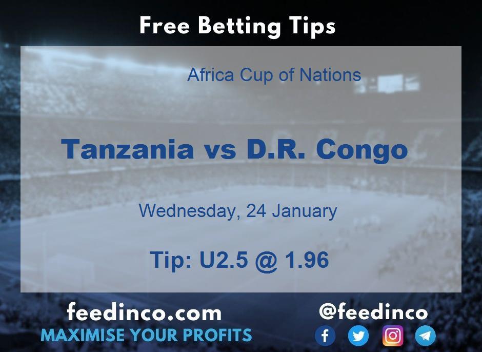 Tanzania vs D.R. Congo Prediction
