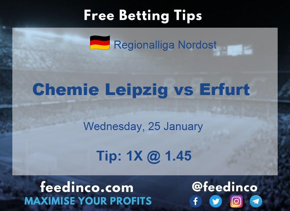 Chemie Leipzig vs Erfurt Prediction Chemie Leipzig vs Erfurt Prediction
