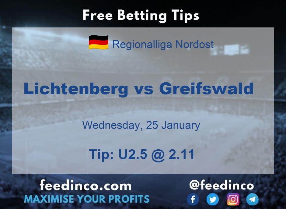 Lichtenberg vs Greifswald Prediction Lichtenberg vs Greifswald Prediction