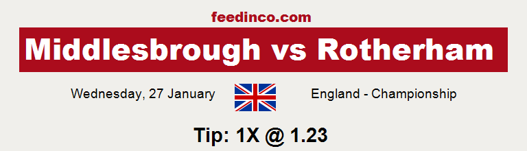 Middlesbrough v Rotherham Prediction Middlesbrough v Rotherham Prediction