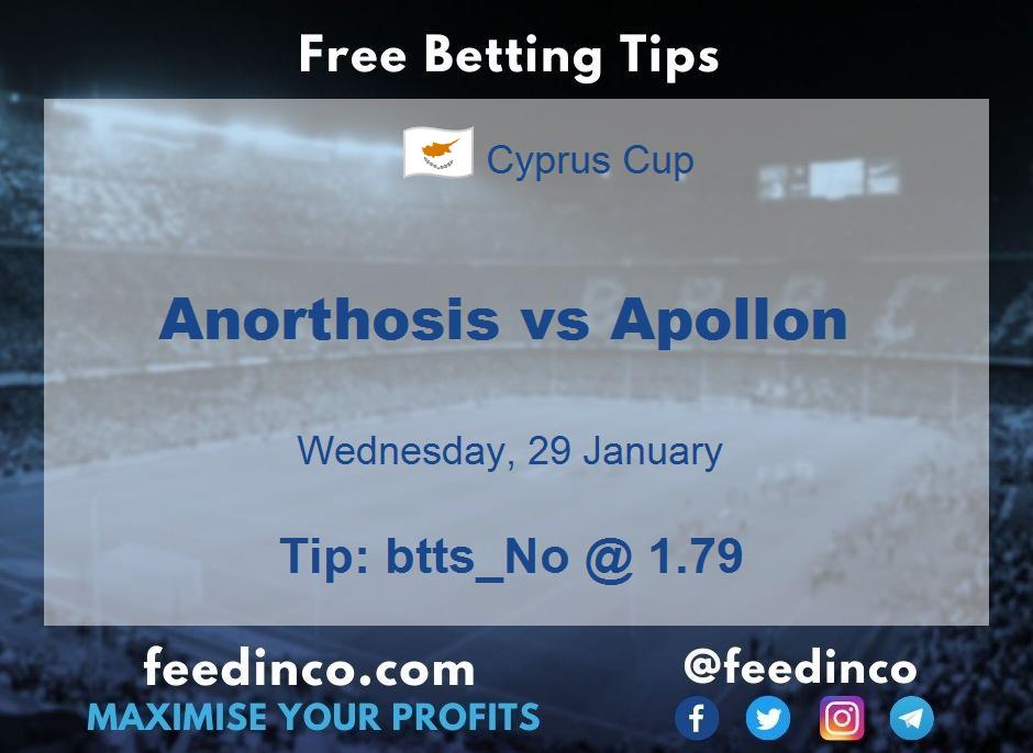 Anorthosis vs Apollon Prediction