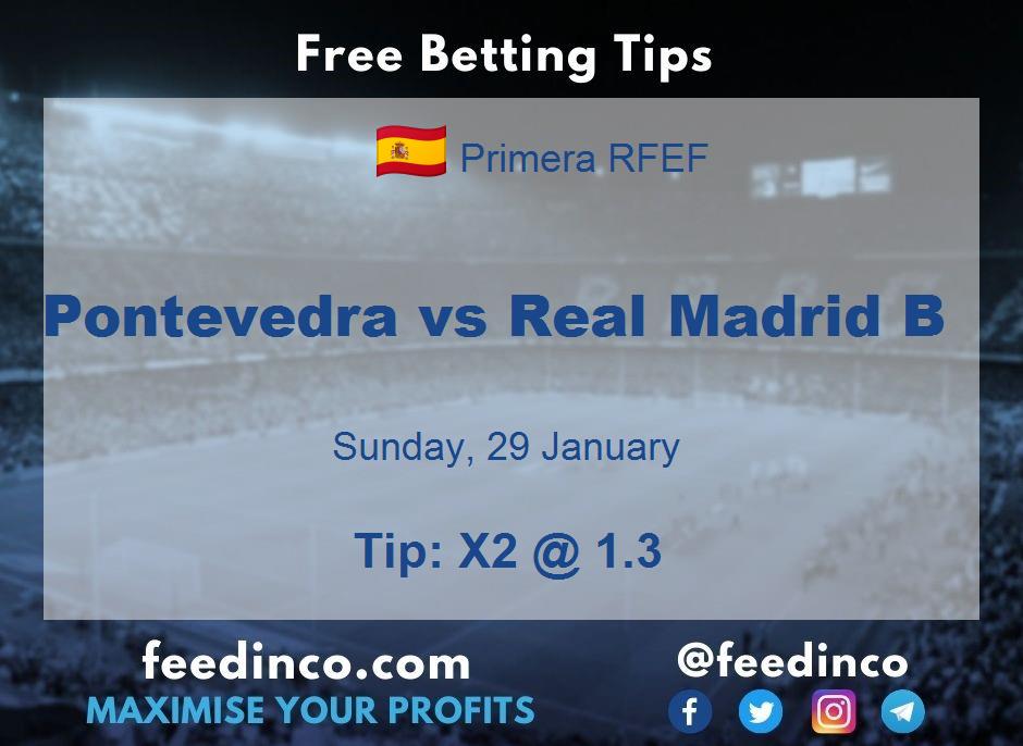 Pontevedra vs Real Madrid B Prediction