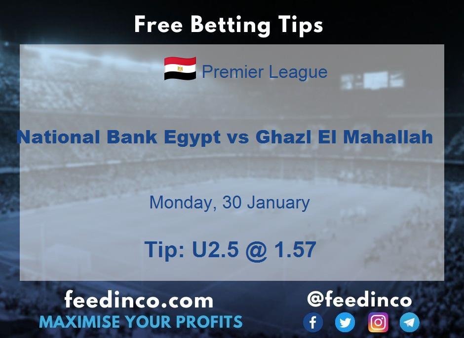 National Bank Egypt vs Ghazl El Mahallah Prediction National Bank Egypt vs Ghazl El Mahallah Prediction
