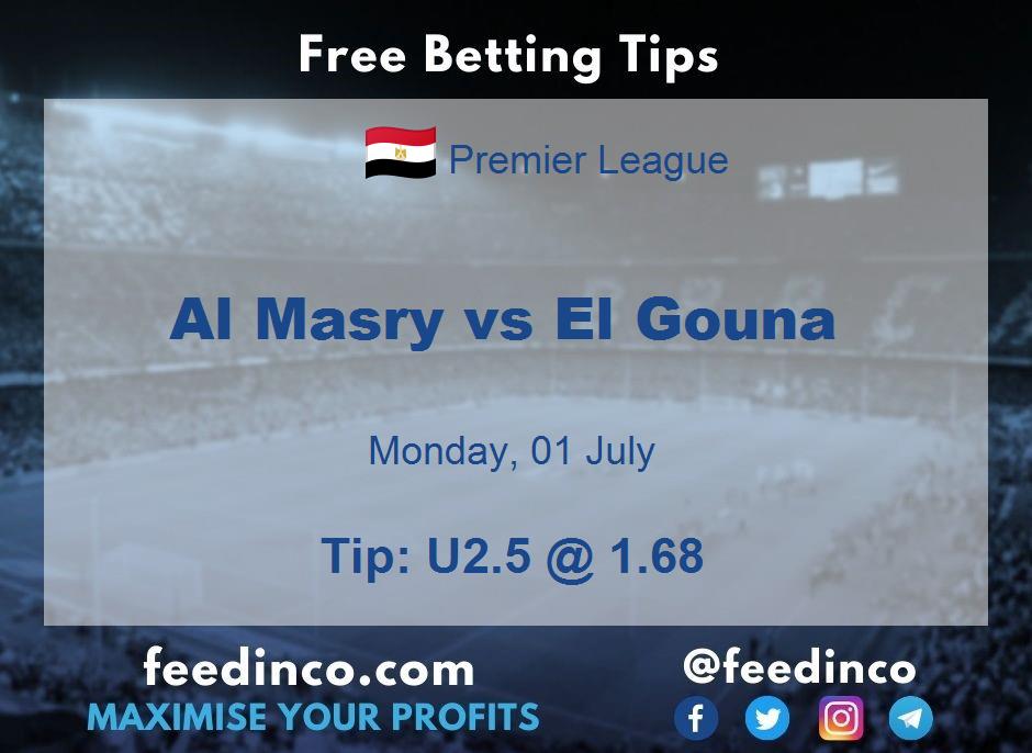Al Masry vs El Gouna Prediction