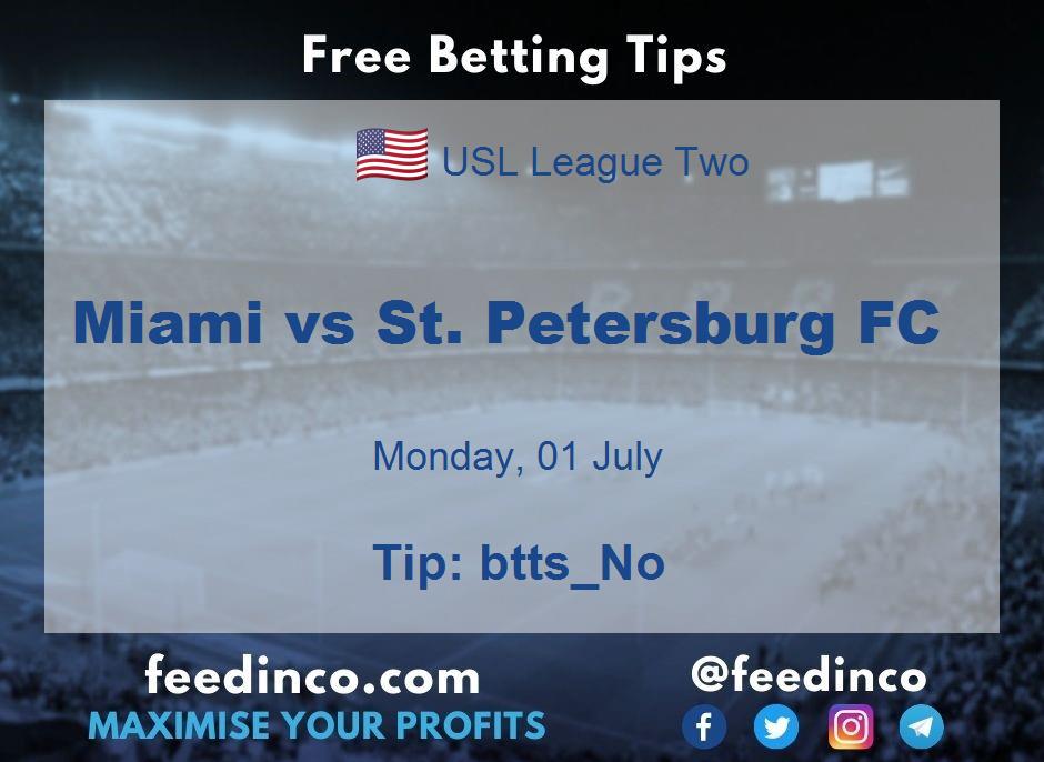 Miami vs St. Petersburg FC Prediction