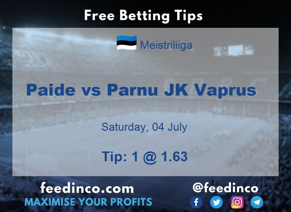 Paide vs Parnu JK Vaprus Prediction