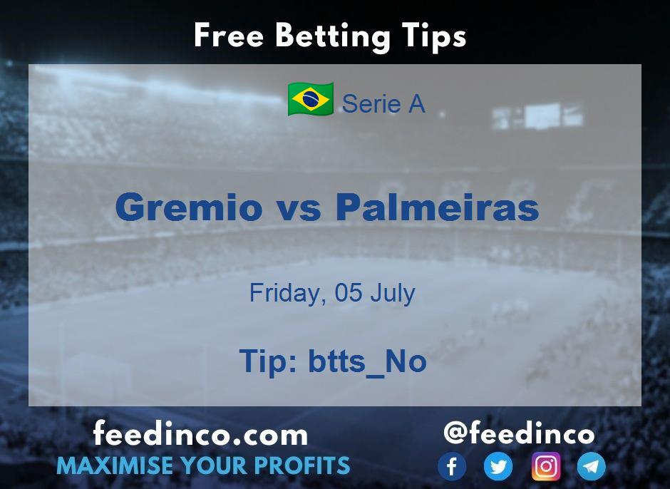 Gremio vs Palmeiras Prediction