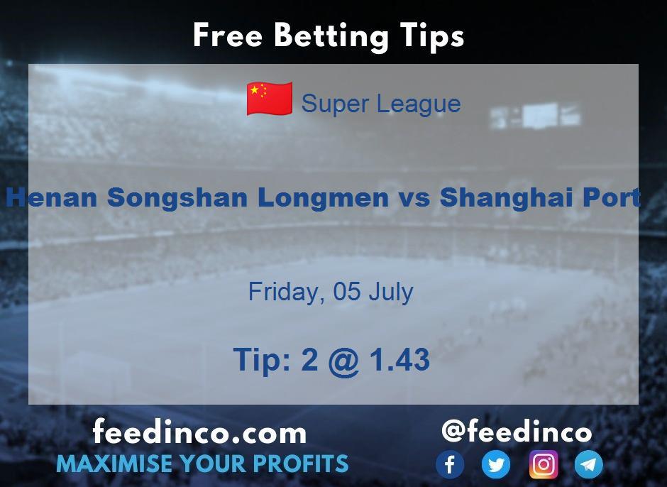Henan Songshan Longmen vs Shanghai Port Prediction
