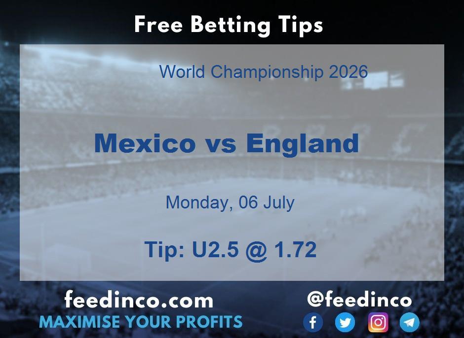 Mexico vs England Prediction
