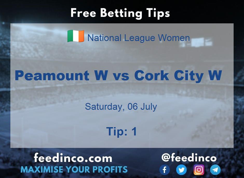 Peamount W vs Cork City W Prediction