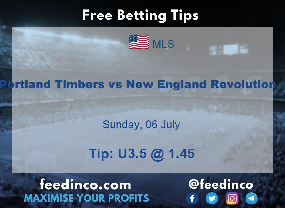 Portland Timbers vs New England Revolution Prediction