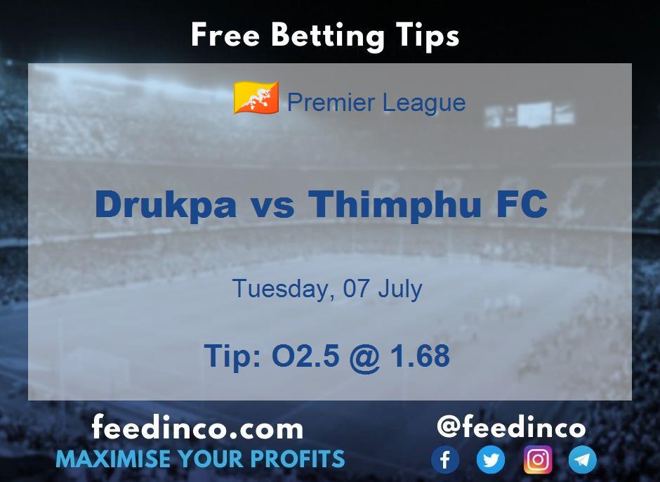 Drukpa vs Thimphu FC Prediction Drukpa vs Thimphu FC Prediction