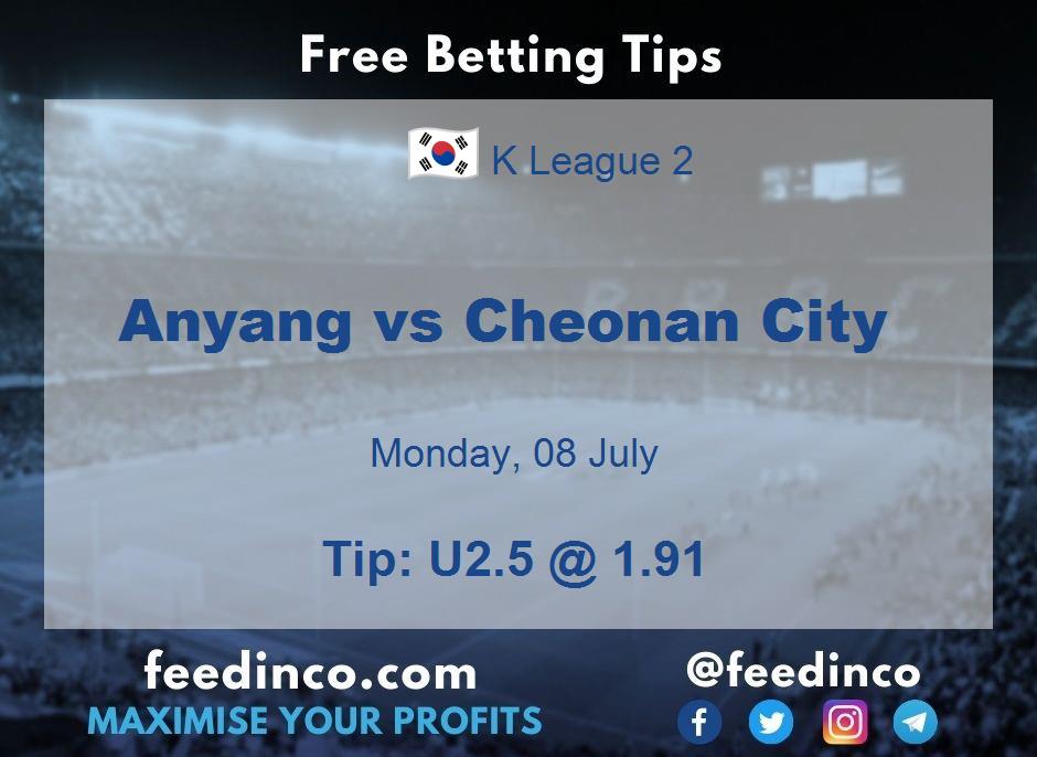 Anyang vs Cheonan City Prediction